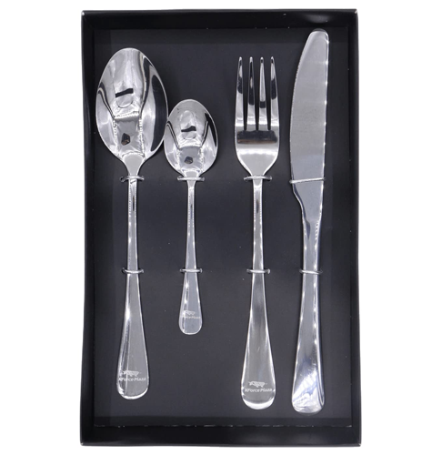 XForce Plaza 4-Piece Silverware Set, Premium Stainless Steel Flatware Set